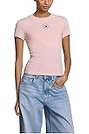 Tommy Hilfiger TJW Slim Essential Logo 2 tee DW0DW20316 Camiseta S/S, , L para Mujer