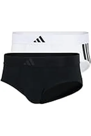 adidas Herren Unterwäsche Slip 2er Pack-Low Rise Brief (2pk) -Active Flex Cotton 3 Stripes Ropa Interior, , XL Hombres