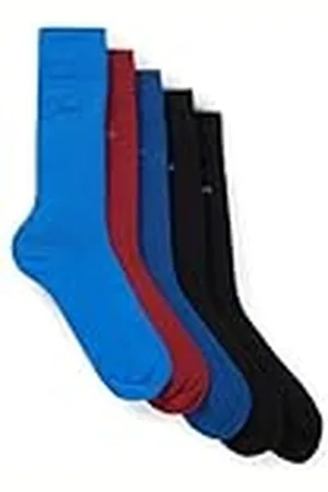 HUGO BOSS 5P RS Uni Col CC Calcetines_Regulares, , 43-46 para Hombre