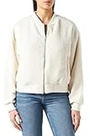 Urban classics Chaqueta Bomber Sherpa de Gran tamaño para Mujer, , 4XL