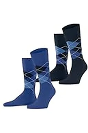 Burlington Everyday Argyle M So algodón estampados 2 pares, Calcetines Hombre, , 40-46