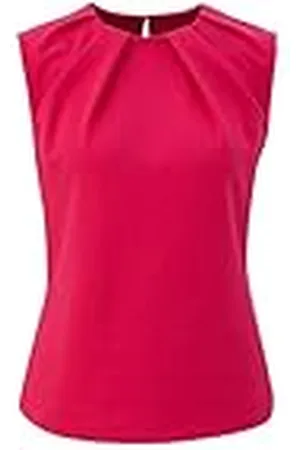 QS by s.Oliver 2140832 Camiseta de Tirantes con Detalle de Satén, , 36 para Mujer