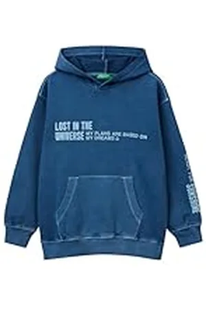 Benetton Maglia C/Capp. M/L 3witc204g Sudadera con Capucha, , 120 cm Niños y Adolescentes