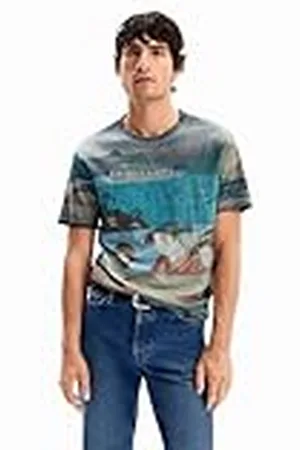 Desigual TS_Adrian 6035 Marron Tierra Camiseta, L Hombres