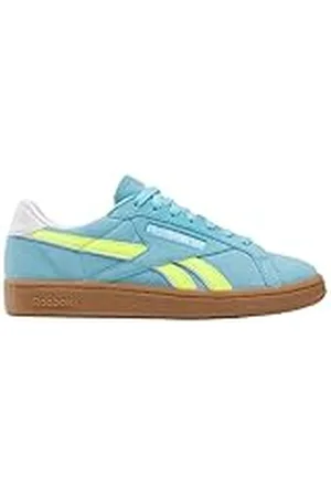 Reebok Zapatillas Deportivas Club C Grounds UK para Mujer, Color Azul Digital/ácido Solar Amarillo/Goma, Talla 40,5 EU, , 40.5 EU