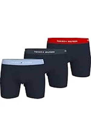 Tommy Hilfiger Calzoncillos bóxer Hombre Pack de 3 Briefs con Logotipo en la Cintura, Multicolor (Swt BLU/Mil Den/Prim Red), M