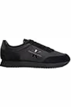 Calvin Klein Jeans Retro Runner Low Laceup SU-NY ML YM0YM00746, Zapatilla de Running Hombre, Negro (Triple Black), 45 EU