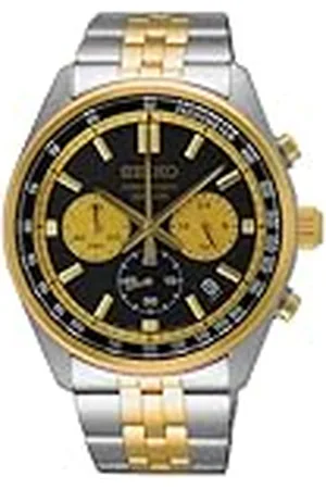 Seiko Reloj Analógico para Hombre de Cuarzo con Correa en Acero Inoxidable SSB430P1