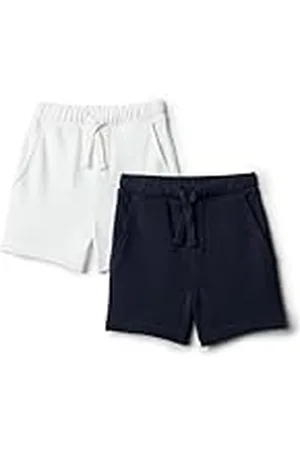 Amazon X Sofia Grainge Pantalones Cortos de Punto con Cintura Elástica Bebé Niño, Pack de 2, , 12 Meses