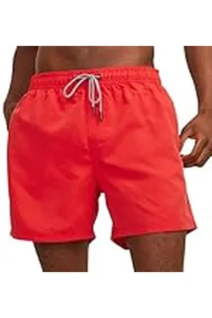 JACK & JONES Jpstfiji Jjswim Solid Sn Ly Bañador corto, Hombre, Rojo, XS