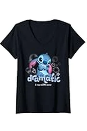 Disney Mujer Lilo & Stitch Bubble Pop "Dramatic is My Middle Name" Camiseta Cuello V