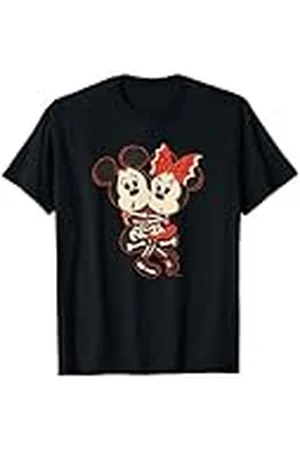 Disney Mickey Mouse & Minnie Mouse Sweetly Scared Halloween Camiseta