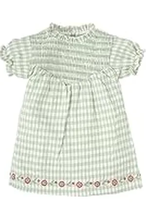 BABIDU Vestido Bebé Niña Verano Algodón 100% con Volantes, Tirantes o Mangas, Cuello Decorativo, Estampados Florales o Plumetti, Diseño Suave, Fresco y Cómodo para Ceremonias, Eventos o Uso Diario