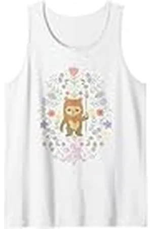 STAR WARS Cute Ewok Spring Flowers Pastel Color Big Logo Camiseta sin Mangas
