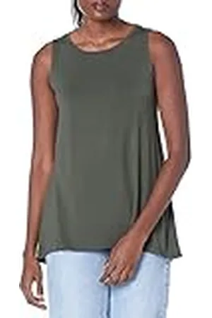 Amazon Camiseta de Tirantes con Vuelo (Disponible en Tallas Grandes) Mujer, , L