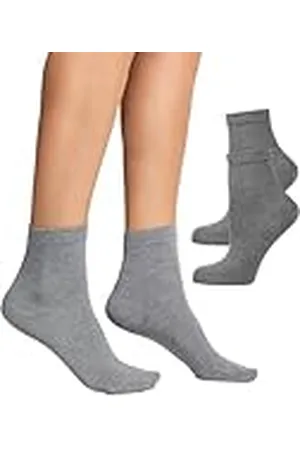 Nur Die Bambus Kurzsocken 2er Pack Damen Kurzschaft Bambussocken Socke Weich Atmungsaktiv Calcetines Cortos, , 40 para Mujer