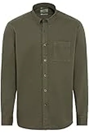 Camel Active Camisa Básica de Popelina Camisa, , XXL para Hombre
