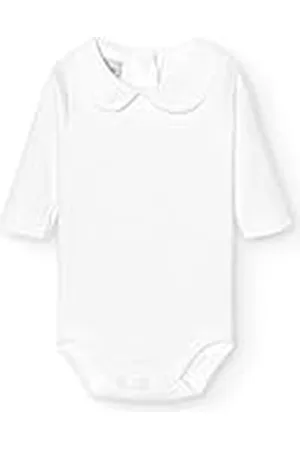 BABIDU Body Bebé Manga Larga Algodón 100%, Body Bebé Recien Nacido Tejido Suave Transpirable y Hipoalergénico Piel Sensible, Body Básico Cuello Polo Piqué