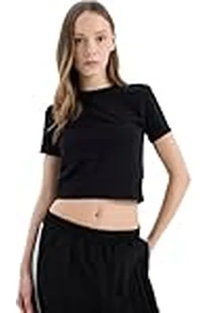 DeFacto Camiseta básica clásica para Mujer de Gran tamaño, cómoda y de Gran tamaño, , XX-Large