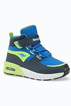 KangaROOS K-XI Creed Mid EV, Zapatillas Unisex niños, dk Navy/Lime, 29 EU