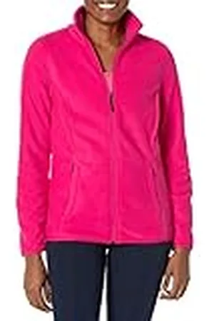 Amazon Chaqueta de Forro Polar Suave con Cremallera Completa y Corte clásico (Disponible en Tallas Grandes) Mujer, , L
