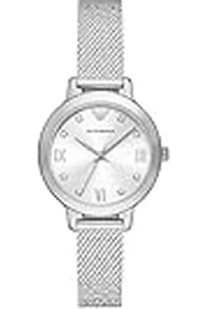 Emporio Armani Reloj para mujer de acero inoxidable con tres agujas, AR11584