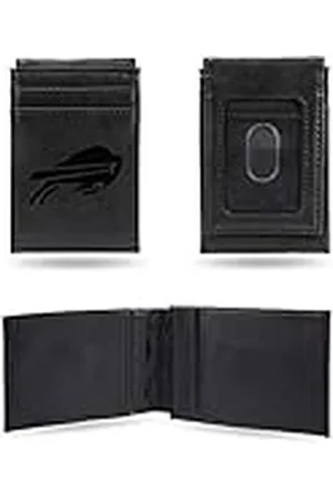 Rico Industries NFL Cartera de Bolsillo Frontal grabada con láser, Color , LEFPW3501BK, , 3.5 x 5-Inches
