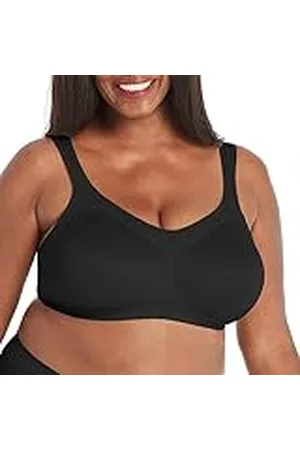 Playtex 18 Hour Active Breathable Comfort Wirefree Bra (4159B) -Black -38D