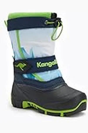 KangaROOS Kanga-Bean IV, Botas para Nieve, dk Navy/Lime, 30 EU