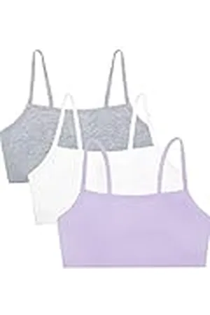 Fruit Of The Loom Sujetador Deportivo de algodón con Tirantes Delgados para Mujer, , 90