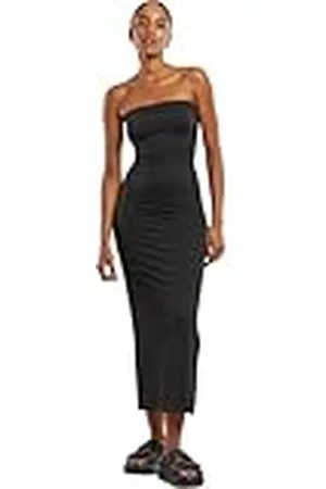 Urban classics Tb7468-ladies Bandeau Midi Dress Vestido, , L Mujeres