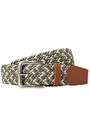 JACK & JONES Jacspring Woven Belt Noos Cinturón, , 85 cm Hombres