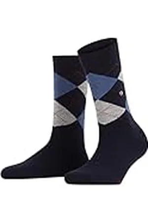 Burlington Marylebone W SO lana estampado 1 par, Calcetines Mujer, Azul (Dark Navy 6375), 36/41 EU