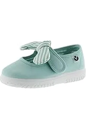 victoria Merceditas Unisex Ojalá Lona & Tira Adherente & Lazo Rayas 105110 para Niños 30