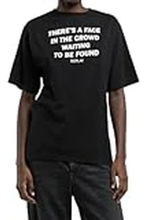 Replay W3362 Camiseta, 098 Negro, L Mujeres