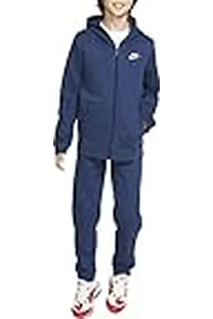 Nike U NSW Core BF TRK Suit Tracksuit, Niños, Midnight Navy/Midnight Navy/Midnight Navy/White, S