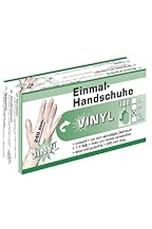 Kerbl Guantes desechables vinilo M envase de 100 unidades