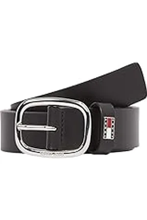 Tommy Hilfiger Cinturón Mujer Oval Cinturón de piel, , 100 cm