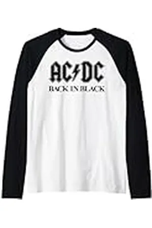 AC/DC Negro intenso Camiseta Manga Raglan