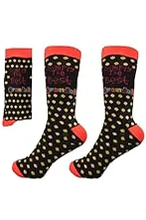 SHATCHI Novelty, Simplemente los Mejores Calcetines de Abuelo para Hombre, , One Size