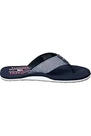 Tommy Hilfiger Chambray Beach Sandal FM0FM05570, Chanclas Hombre, Blue (Desert Sky), 45 EU
