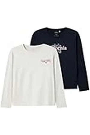 NAME IT NKFVEEN 2P LS RLX Top Camisa Manga Larga, , 122-128 (Pack de 2) para Niñas