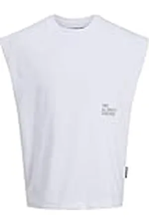 JACK & JONES Sleeveless tee Crew Neck Jcodynamic-Camiseta sin Mangas con Cuello Redondo, , L Hombres