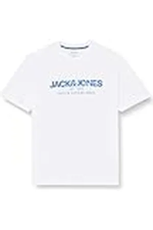 JACK & JONES JACK&JONES JUNIOR JJALVIS tee SS Crew Neck JNR Camiseta, White, 128 para Niños