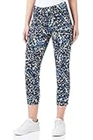 Gerry Weber Edition 822031-66265 Pantalones, Impresión Azul, 36 para Mujer