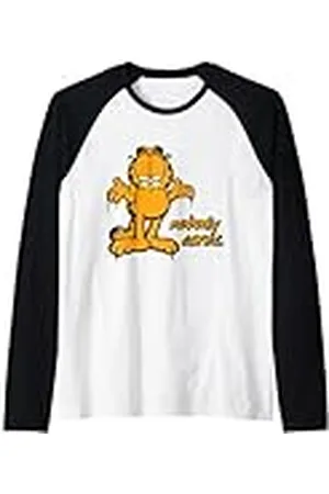 Garfield Garfiled - Nobody Cares Gato Camiseta Manga Raglan