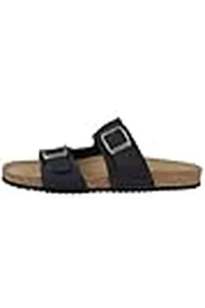 Geox U Sandal Ghita B, Sandalia Deslizante Hombre, Black, 45 EU