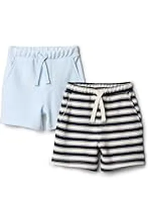 Amazon X Sofia Grainge Pantalones Cortos de Punto con Cintura Elástica Bebé Niño, Pack de 2, , 6-9 Meses