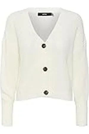 VERO MODA Vmlea LS-Cárdigan con Cuello de Pico Suéter, , XXL para Mujer