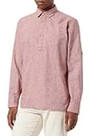 Springfield Camisa Lino Rayas, , M para Hombre
